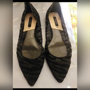 Zara Black Mesh Flats